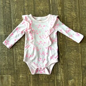 Target Cat & Jack Valentine’s Day Bodysuit Heart 3-6M